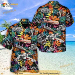 Star Wars Lego Ship Tropical Hawaii Shirt