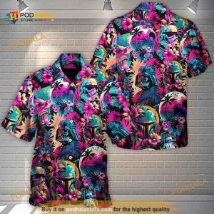 Star Wars Synthwave Darth Vader Hawaiian Shirt