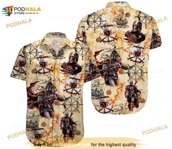 Star Wars The Mandalorian Pirates Costume Gift For Movie Fans Hawaiian Shirt