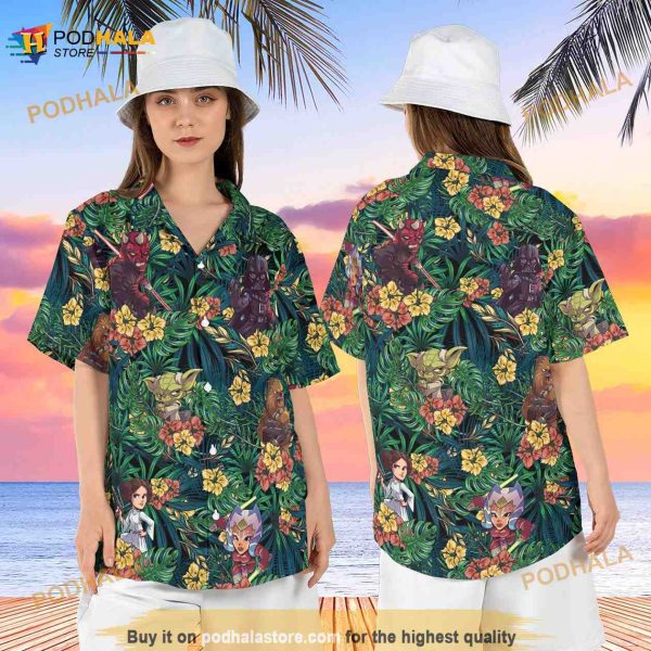 Star Wars Tropical Leaf Hawaiian Shirt