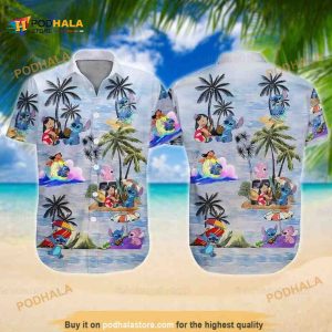 Stitch And Lilo Hawaiian Shirt