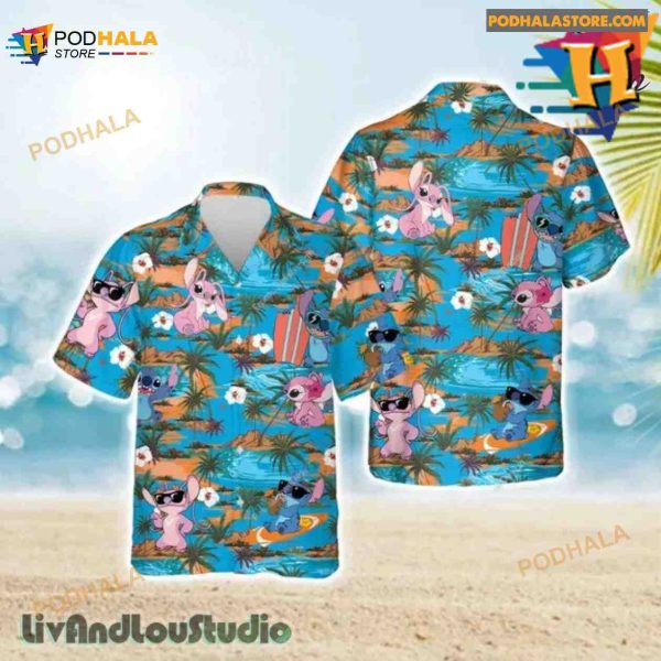 Stitch Pink Disney Hawaiian Shirt