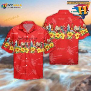 Summer Budweiser Beer Hawaiian Shirt