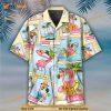 Summer Flamingo Polaroid Photos Hawaiian Shirt