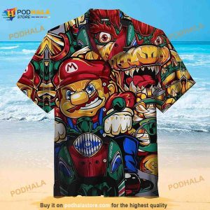 Super Mario 3D Hawaiian Shirt