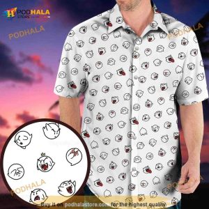 Super Mario Boo Hawaiian Shirt