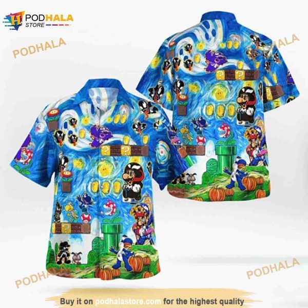 Super Mario Hawaiian Shirt