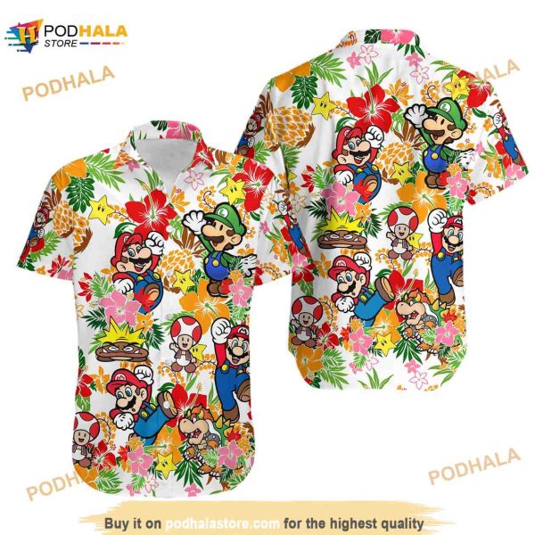 Super Mario Hawaiian Shirt