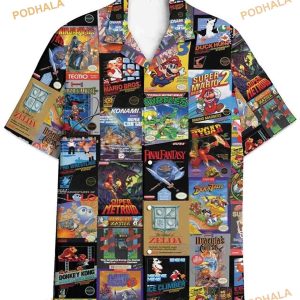 Super Nintendo Entertainment System Hawaiian Shirt