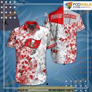 Tampa Bay Buccaneers NFL Beach Shirt Floral Pattern Hawaiian Shirt