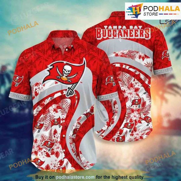 Tampa Bay Buccaneers NFL Hawaii Shirt Floral Tropical Hawaiian Shirt