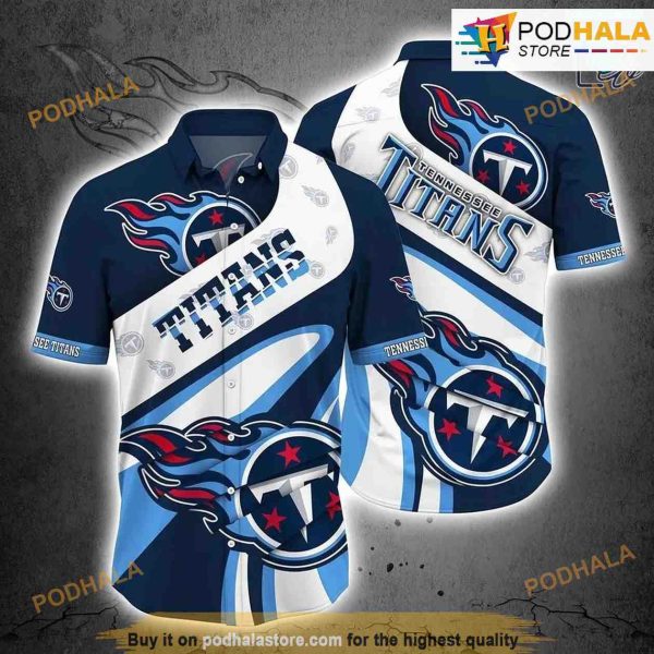 Tennessee Titans NFL Beach Shirt For Sports Best Fans Summer NFL Hawaiian Shirt