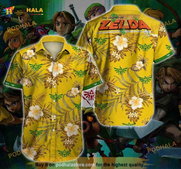 The Legend Of Zelda 3D Hawaiian Shirt