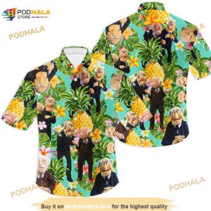 The M Uppet Statler And Waldorf Pineapple Tropical Hawaiian Shirt