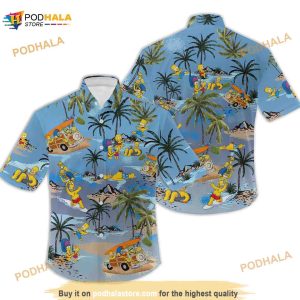 The Simpsons Family On The Beach Hawaiian Shirt