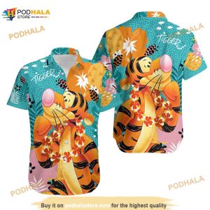 Tigger 3D Funny Disney Hawaiian Shirt