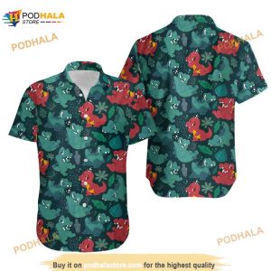 Totodile Pokemon Hawaiian Shirt