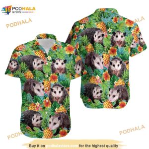 Tropical Opossum Hawaiian Shirt For Men Women