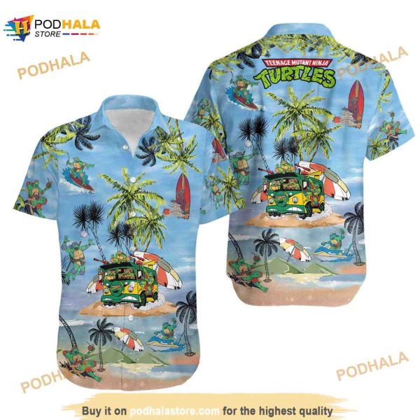 Turtles Teenage Mutant Ninja Hawaiian Shirt