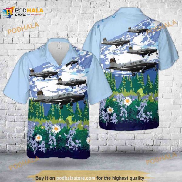 US Army Beechcraft 65 Queen Air Hawaiian Shirt