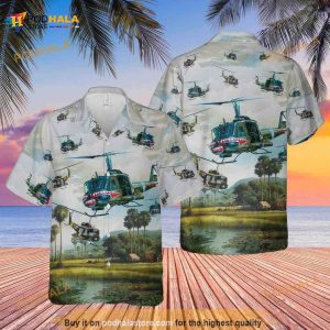 US Army Uh-1 Iroquois Huey Hawaiian Shirt