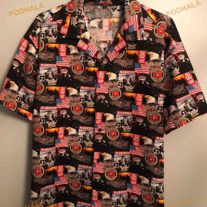 US Marines Hawaiian Shirt