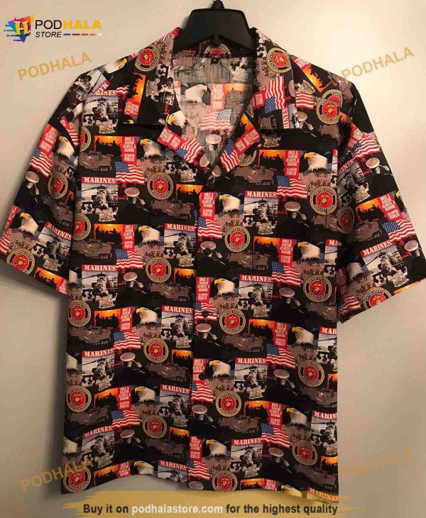 US Marines Hawaiian Shirt