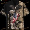 US.Army Eagle US Flag Camo Hawaiian Shirt