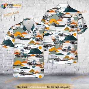 Uh-1 Huey Medevac Hawaiian Shirt