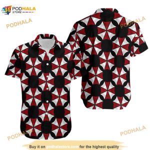 Umbrella Corporation Resident Evil Button Up Hawaiian Shirt