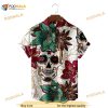 Unisex Pineapple Hawaiian Shirt Skull Flower 3D Hawaiian Shirt