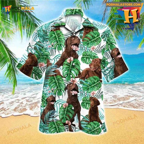 Unisex Retriever Dog Hawaiian Shirt Dog Pattern For Men And Women