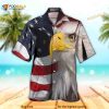 Unisex USA Flag Shirt Eagle Independence Day Shirts Funny Hawaiian Shirt