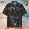 Viking Black Raven Hawaiian Shirt