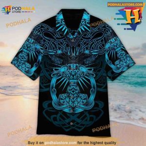 Viking Blue Aloha Hawaiian Shirt