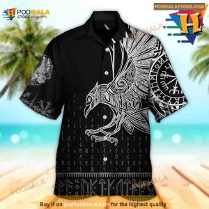 Viking Raven Odin Victory Hawaiian Shirt