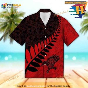 Viking Red Raven Hawaiian Shirt