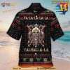 Viking Valhalla Black And Red Hawaiian Shirt