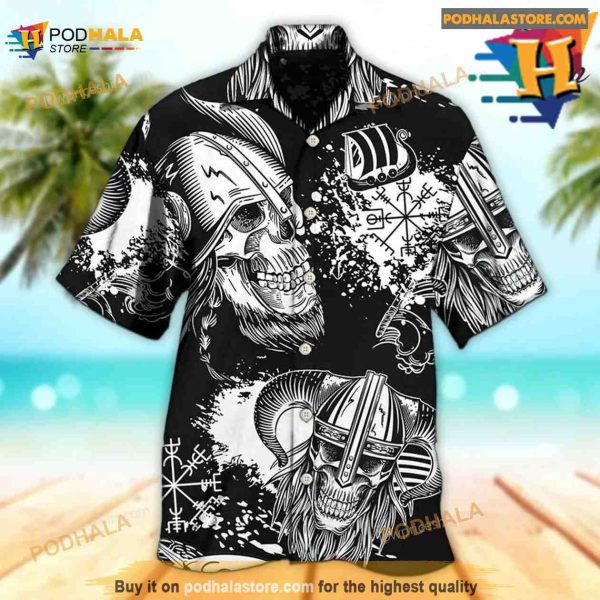 Viking Victory Life Black Style Hawaiian Shirt