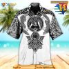 Viking Warrior Blood Black And White Hawaiian Shirt