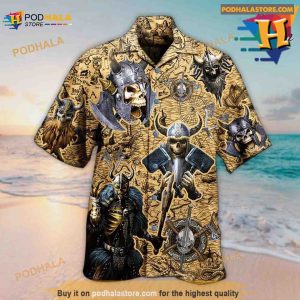 Viking Warrior Hawaiian Shirt