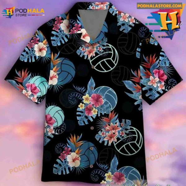 Volleyball Tropical Hawaiian Shirt