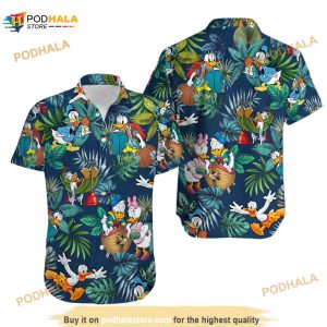 Walt Disney Donald Duck Tropical Hawaiian Shirt