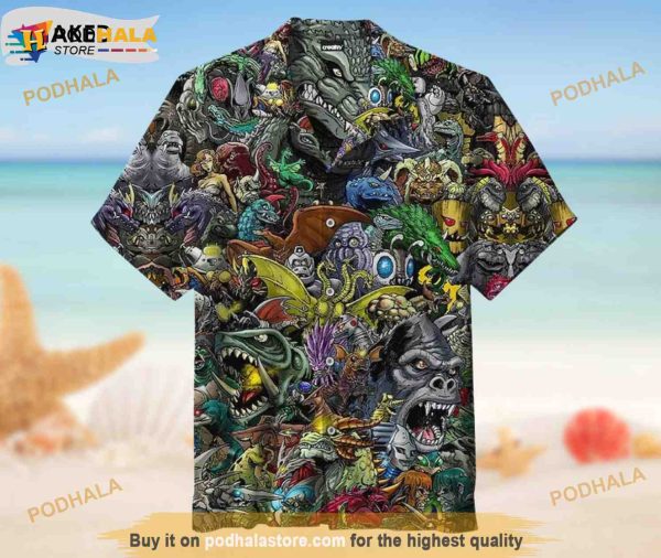 World Of God Zilla Hawaiian Shirt