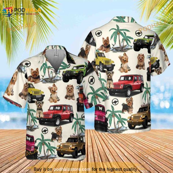 Yorkshire Terrier Car Hawaiian Shirt